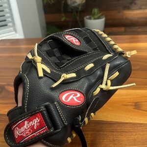 Rawlings Baseball Glove Tan Black RSS125C 12.5” All Leather